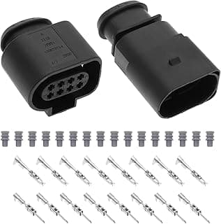 Conjunto de conectores fêmea macho de 8 pinos para sensores de carro, peças de reposição automotivas.