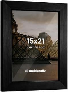Kit 3 Porta-Retratos 15x21 Moldura Madeira Preto com Vidro para Foto Decoração Sala Escritório Quarto Premium IMPORT&SHOP (3, 15 x 21)