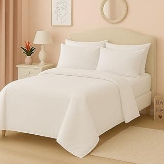 Capa Duvet Para Edredom Casal Queen Toque De Algodão Luxo Branco em cama queen size