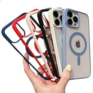 Capas transparentes e coloridas para iPhone 15 Pro com Mag-Safe