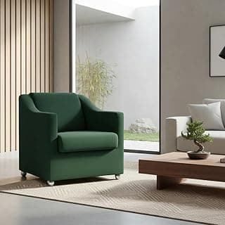 Poltrona Decorativa Mila Confortável Para Sala Recepção Consultório Escritório Manicure Cadeira Reforçada Para Sala De Espera Pés Cromado - Clique E Decore (Verde)