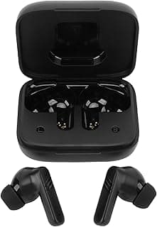 Fones de Ouvido Asixxsix sem Fio Bluetooth 5.4 com Som Surround Hifi, Tela de Toque LCD, 5 Modos de Equalizador e Estojo de Carregamento Preto