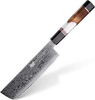 faca de chef japonesa Usuba FINDKING série BLACK-ROSE 17cm