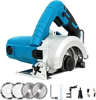 FINYQBET Serra Circular 1200W, 12800 RPM, 110V, Corte Preciso em Mármore e Madeira, diâmetro da lâmina de 114 mm, Leve e Ergonômica (3,65kg) - Ideal para Profissionais e Entusiastas de Bricolagem
