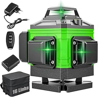 Nivel a Laser, 8/12/16 Linhas Nível Laser Ajustável 360 ° Medição Da Linha De Ferramentas Rotativas Auto Nivelamento Interno (16 Linhas)