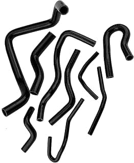 Kit de mangueira de radiador de silicone, 9 peças de silicone refrigerante, conjunto de mangueira de radiador automático para Civic D15 D16 SOHC EG/EK 1992-2000