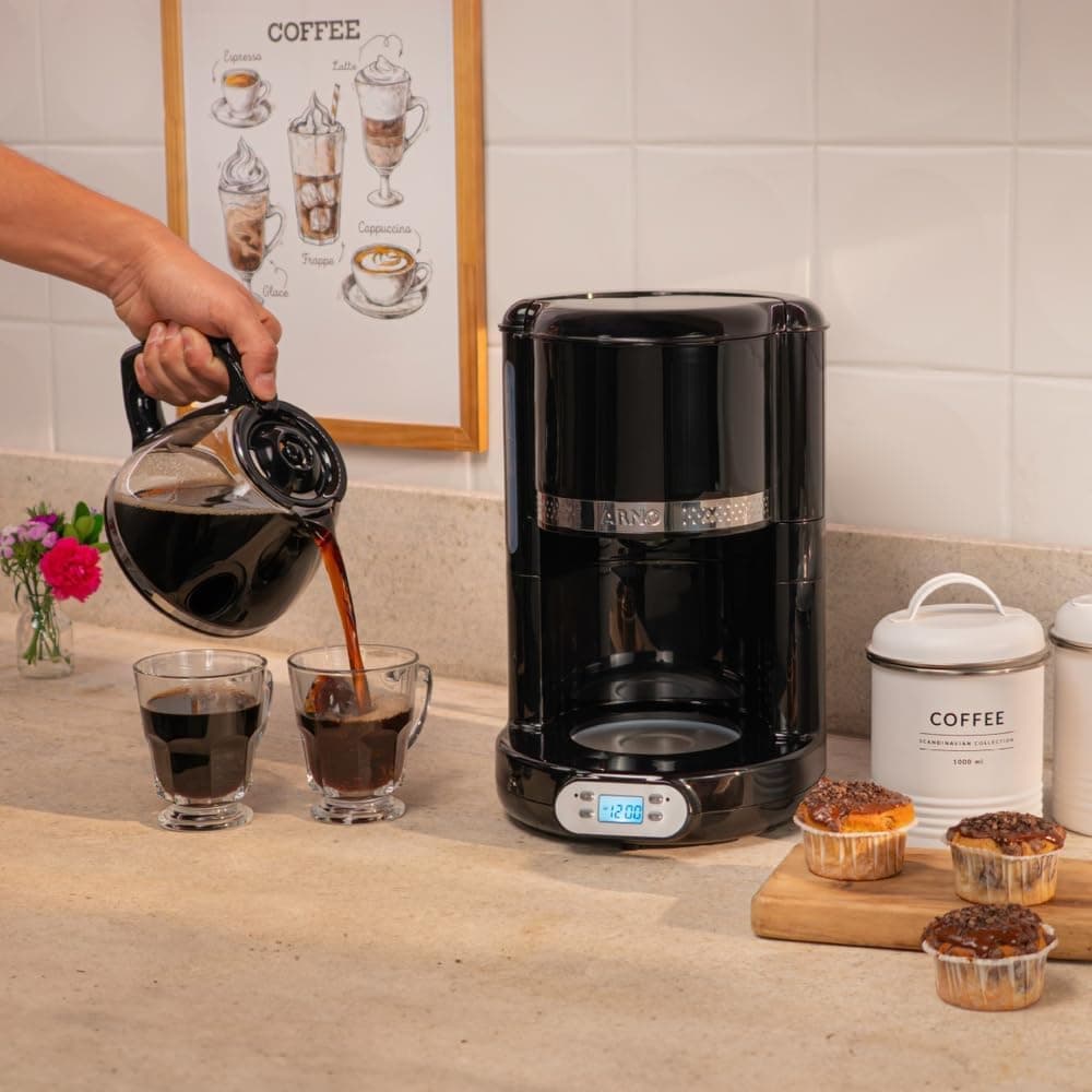Cafeteira Elétrica Arno Soleil Preta 125L SPFC 220V