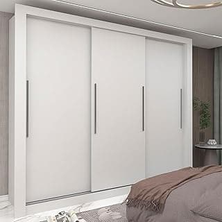 Guarda-roupas Casal 3 Portas 100% Mdf Milão Yescasa Branco