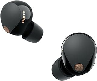 Fones de ouvido sem fio Sony WF-1000XM5 pretos com cancelamento de ruído