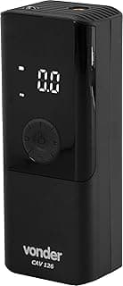 Compressor de ar automotivo Vonder CAV 126, 12 V, preto com display digital.