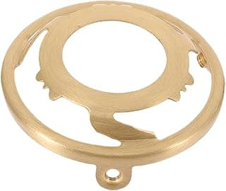 Peça de metal dourado com engrenagem circular para reparos de lâmpadas