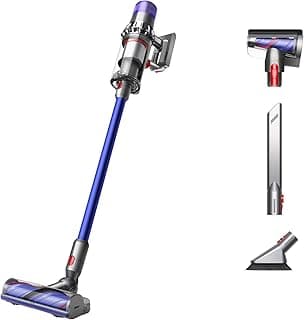 Aspirador sem fio Dyson V11 Origin, níquel e azul, com acessórios