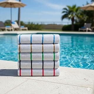 Toalhas listradas praia piscina secagem rápida algodão