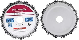 Disco de corrente de esmerilhadeira angular | Lâminas de serra de carboneto de 14 dentes de 5 polegadas para madeira/plástico/borracha/gelo | 10.00013.000 RPM