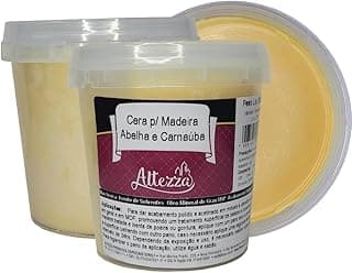 Cera de Carnaúba e Abelha Para Madeira Lustra e Brilha Atóxica e Incolor Polimento de Móveis Vintage Demolição e Mogno 350g Embalagem Econômica