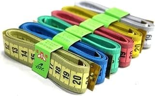 Kit com 10 Fitas Métrica Corporal Flexível 150cm – Costura, Academia, Medidas de Corpo, Artesanato - Cores Sortidas