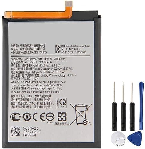 Bateria de substituição HQ-S71 para Samsung Galaxy M11 A01 S1695, 3,85 V, 5000 mAh, 19,25 Wh