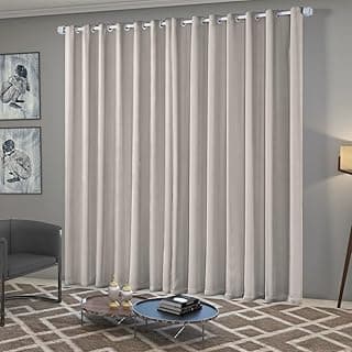 Cortina Blackout Quarto/Sala em Tecido 2,70m x 2,30m Ilhós Cromado Solaris - Off-White