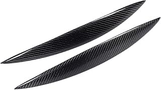 Faróis de fibra de carbono para sobrancelha Estink, brilhantes, 2 peças, preto