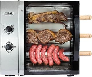Churrasqueira Elétrica Stelar com Três Espetos Giratórios, 220V