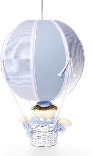Lustre Balão Bolinha Azul Quarto Bebê Infantil Menino