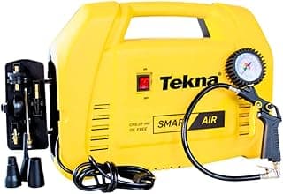 Compressor de Ar Portátil Tekna CP6.0T-1MK 1,5HP 127V - Amarelo com Kit de Acessórios