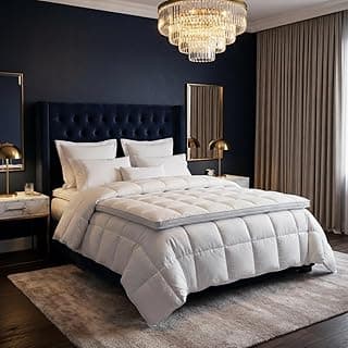 Protetor de Colchão Premium Branco King-size com Pillow Top, 400 Fios, Cobertura Total com Elástico