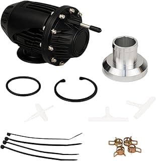 Kit de componentes de substituição de alumínio preto com adaptador de ajuste direto, peça automotiva