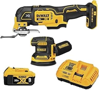 Kit de ferramentas elétricas DEWALT 20V MAX* XR com lixadeira e lixa multiferramentas, bateria e carregador