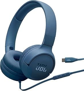 Fones de ouvido JBL Tune 520 C intra-auriculares azul com microfone e conector USB-C