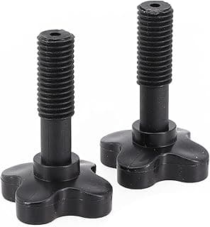 Par de parafusos de fixação de dossel de plástico preto para cadeiras de balanço de jardim