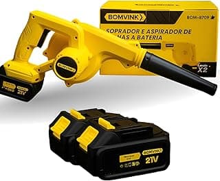 Soprador profissional jardinagem aspirador 2 baterias sem fio bivolt