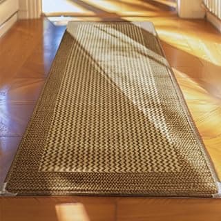 Tapete passadeira sisal antiderrapante bege 1,50m x 50cm