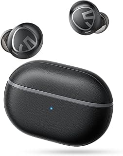 Fones de ouvido sem fio SoundPEATS Free2 classic e estojo de carregamento preto