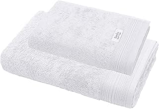 Jogo de Toalha de Banho e Rosto 100% Bambu Natural Branco