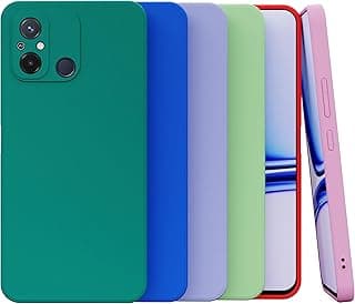 Capas de silicone aveludadas para Xiaomi Redmi 12c em várias cores