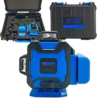 Nível a laser profissional exbom 16 linhas 4D com maleta e acessórios