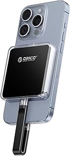 Gabinete magnético ORICO para SSD M.2 conectado a um iPhone