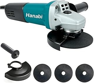 Hanabi Esmerilhadeira Angular 110V Lixadeira Esmerilhadeira 850w 115mm 11000rpm Profissional 4 1/2