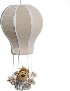 Lustre Balão Cintura Floresta Bege Quarto Bebê Infantil