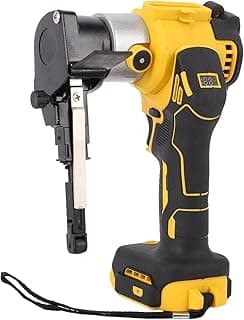 Lixadeira de fita sem fio Luocute, motor sem escova, 700 W, 360 graus, velocidade 0-1700 M/min, portátil, interruptor de travamento