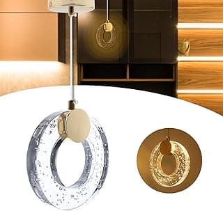 Pendente Cristal Led Redondo C/Bolhas Cabeceira Lavabo PD09