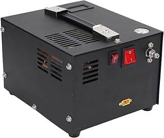 Compressor de Ar Portátil Preto 4500PSI 30MPa 12V com Ventilador