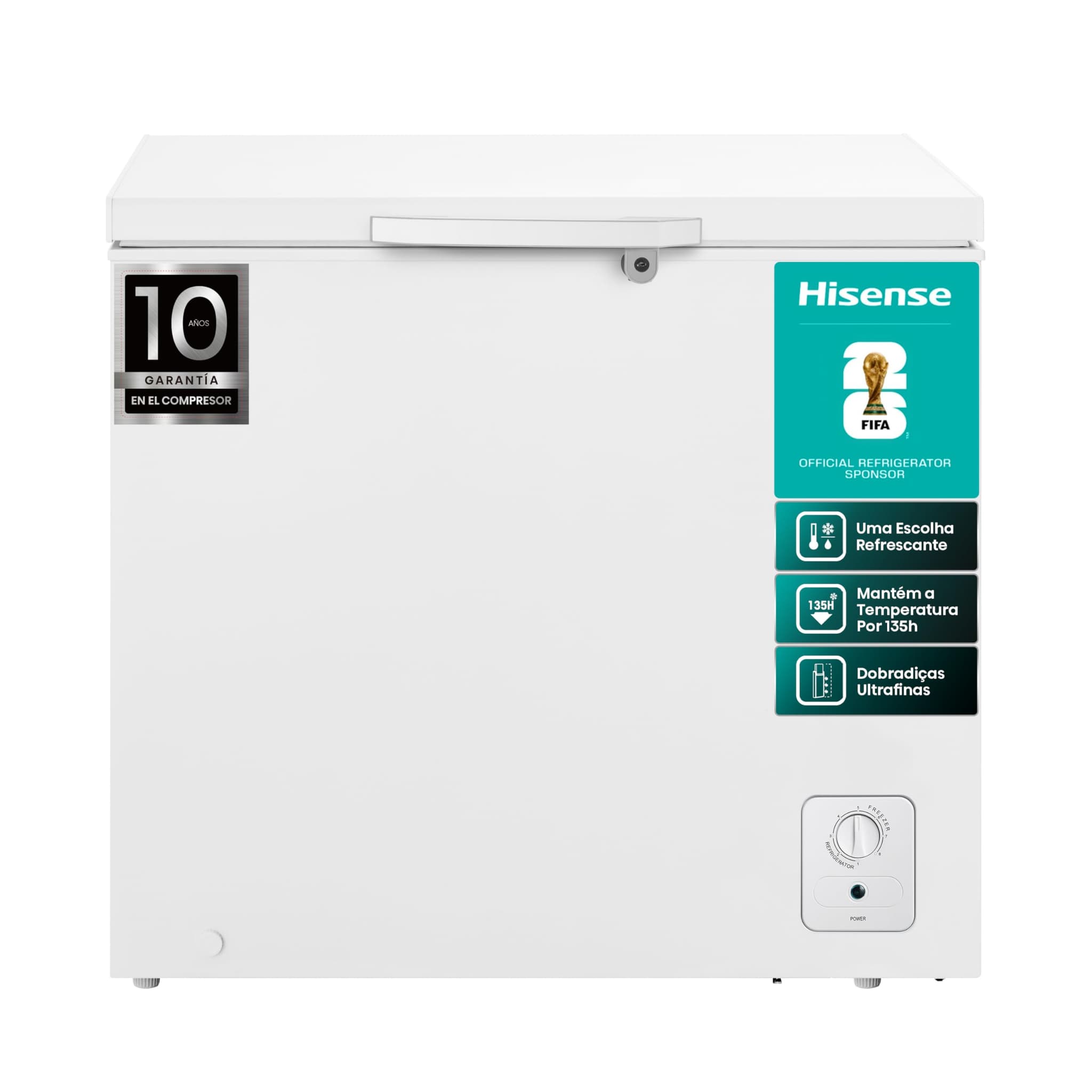 Freezer Hisense FC257N Compressor 198 Litros Branco 220 Volts