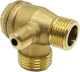 Conector de válvula de retenção bronze 3 portas para compressor de ar