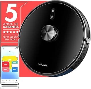 Aspirador robô Lilin X6 com navegação LIDAR, 5 anos de garantia, frete grátis