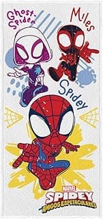 Toalha de banho felpuda estampado Spiderman personagens 60 cm x 1,20 m