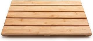 Tapete de banho de bambu natural antiderrapante GOBAM, fácil de limpar, ideal para spa e banheiro.
