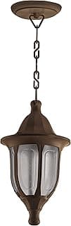 Luminária pendente clássica retro vintage marrom com cúpulas de vidro