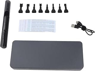 Kit de ferramentas rotativas de caneta lixadeira elétrica com 8 brocas de lixamento de nylon, 7 grãos 180-1200 para impressão 3D mais suave e acabamento de detalhes de moedor